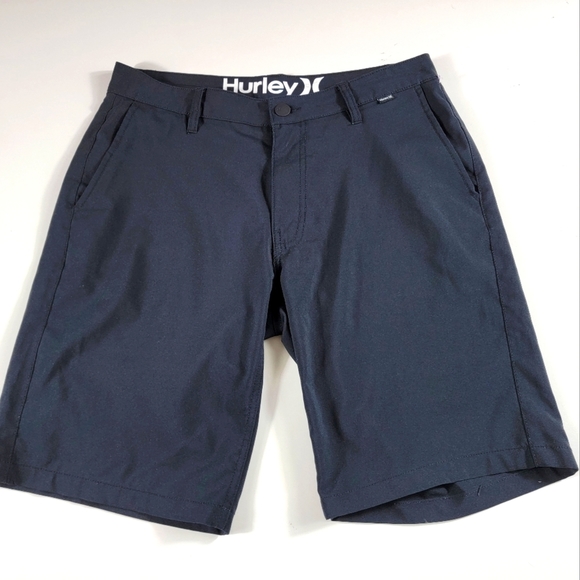 Hurley Other - Hurley Men's 32 Solid Black Board Hybrid Shorts with pockets EUC